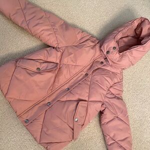 Zara Kids Pink Puffer Jacket